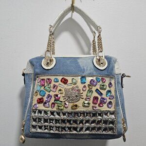 Hello Kitty Y2K Denim Rhinestone Bag Purse